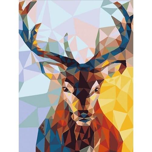 SNA Diamond Painting kit Deer Animal Mosaic DIY Diamond Embroidery Rhinestone Home Decoration