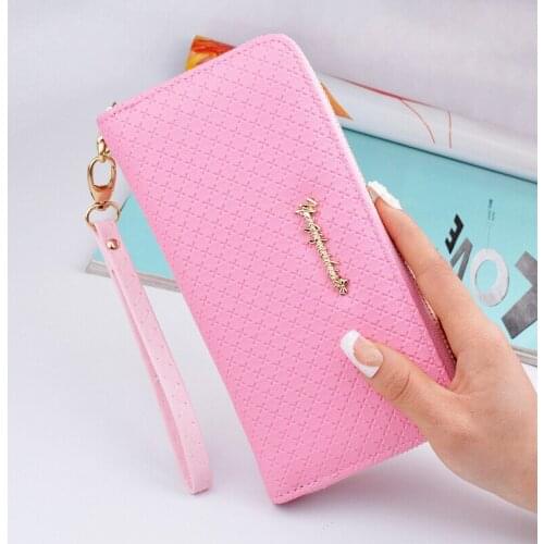 2021 New Fashion Long Pu Women Wallet Clutch Womens Purse Best Phone Wallet Female Case Phone Pocket carteira Femme