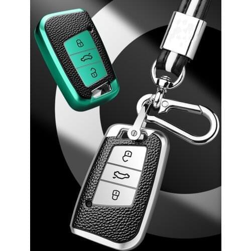 New 3 Buttons Car Remote Key Case Cover Soft TPU Shell For Volkswagen VW 2016 2017 Passat B8 L Skoda Superb A7 Magotan 2018