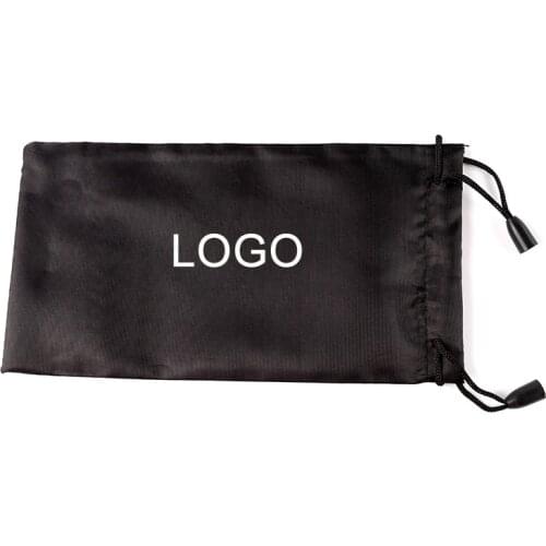 ORELDIA 10pcs/bag 18x9cm Black Sunglasses Pouch Women Men Cloth Bag Sunglasses Case Protector Container Support Customized LOGO