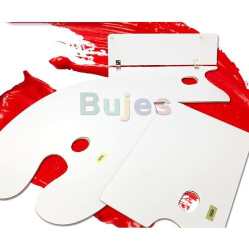 Original Japan Holbein round square white wood oil painting palette for students professional plette art tool art supplies