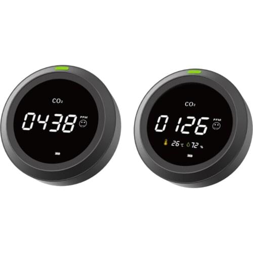 Portable CO2 PH5 Meter Carbon Dioxide Detector Temperature and Humidity Air Quality Monitor for Indoor Household Office PH5