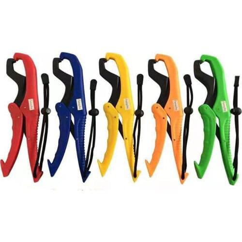 Practical Fishing Gripper Gear Tool Fish Grabber Plier Controller ABS Grip Tackle Holder Fish Clamp with Adjustable Rope