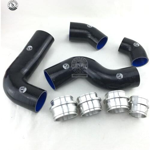 Silicone Turbo Intercooler Pipe Hose Kit FOR V W GOLF MK5 MKV FSI 2.0T GT I (4pcs) RED/BLUE/BLACK
