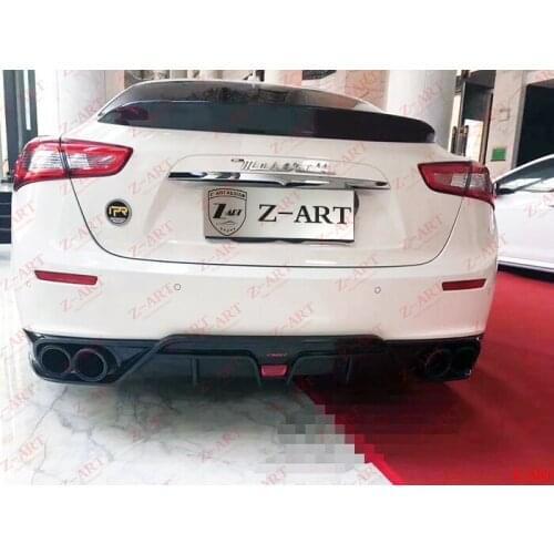 Z-ART carbon fiber rear diffuser for Maserati Ghibli 2014-2018 rear lip for Maserati Ghibli carbon fiber rear lower spoiler