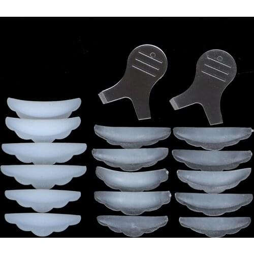 1 Set Silicone Eyelash Perm Pad Recycling Lashes Rods Shield Lifting 3D Eyelash Curler