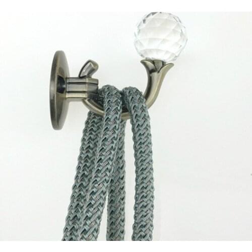 1 Pair Zinc Alloy Vintage Tassel Curtain Tieback Hook Window Wall Hook- Curtain Accessories