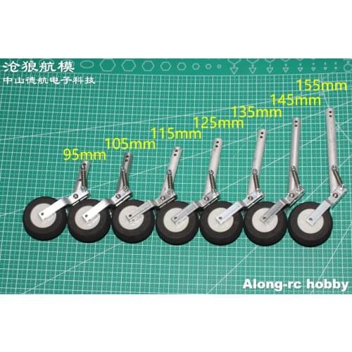 Free Shipping 105 115 135 155mm Double Spring Shock Absorber Kneeling Landing Gear Suitable for RC Planr Airplane Diy Model Part