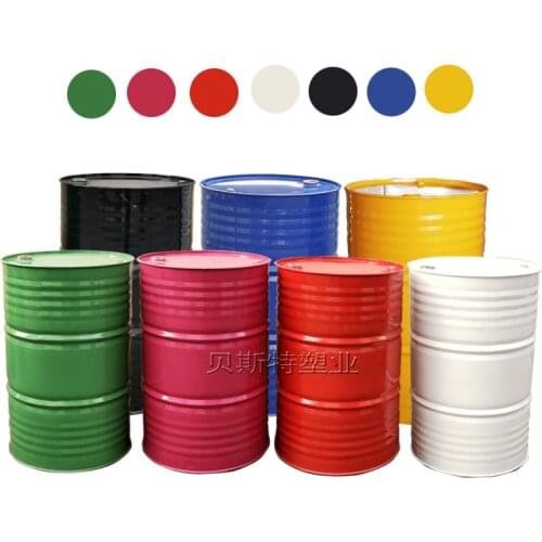 200l net red decorative iron barrel 200 liters graffiti oil barrel props barrel 200kg big iron barrel props kindergarten decorat