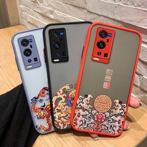 3D Emboss Phone Case For Vivo X50 X60 Pro Plus V15 Pro Y30 Y50 Luxury Hard PC Cover Case For Vivo iQOO 7 Z1X Neo 5 Pro Coque