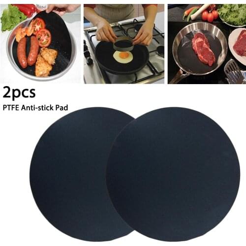 2PCS Non-stick Baking Mat Round Pan Pad BBQ Cooking Mat Fry Liner Sheet Cooking Wok Sheet Pad Pastry Kitchen Tools Hot Sale 40P