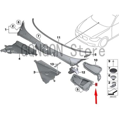 CAR wiper guard wiper housing bm wF20 116D F30 328I N20 F30 316D N47N wiper blade windshield washer wiper arm front glass wiper