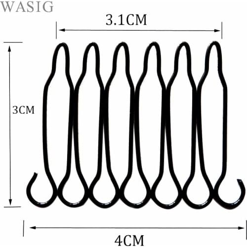 Free Shipping 24 Pieces Wig Comb for Wig Cap Black Color Wig Clips Top Quality Guarante
