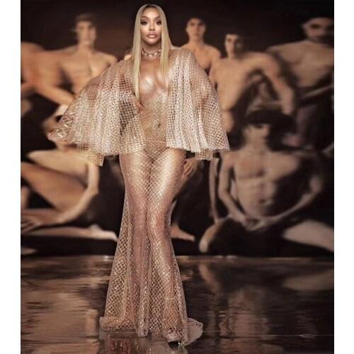 Sequin Long Coat 2019 Fashion Long Sleeve Dress Open Front See Through Trench Coat Party Clubwear Sheer Mesh Sparkly Sexy Coats