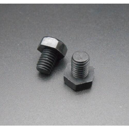 1000Pcs M6*8 M6X8MM Plastic ROHS Nylon HEX Head Cap Screw Machine Bolts Black 6MM X 8MM DIN933 Diameter=6MM Length=8MM Pitch 1MM