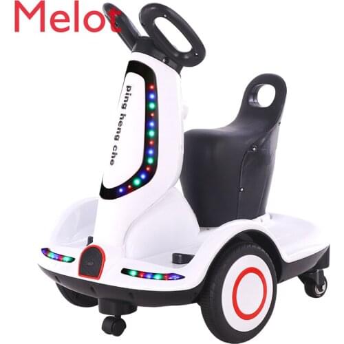 Modern High-End Childrens Electric Car Remote Control Toy Student Scooter Driving Portable Drift Balance Car Music