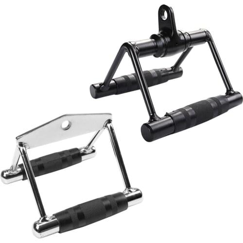 Fitness 360° T-Bar Row Plate Post Insert Landmine V-Handle Grip Biceps Tricep Press Down Deadlifting Bar Row Machine Accessories