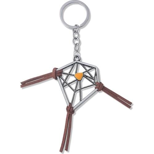 Game Death Stranding Keychain Sam’s Dreamcatcher Pendant Key Chain for Women Men Choker Keyring Jewelry