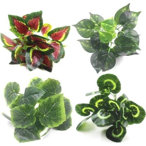 Artificial Plants Green Grass Plastic Plant For Home weddin Wall Garden Decoration artificial grass 1pcs Fake plant decor flower