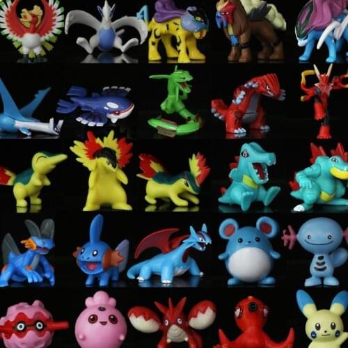 Pokemon Second Third Generation Entei Lugia Kyogre Groudon Rayquaza Bulbasaur Charmander Model Action Figure Collectible