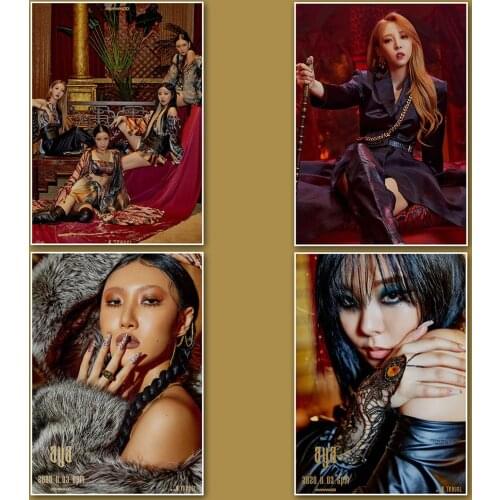 KPOP MAMAMOO SOLAR Wheein Hwasa Moonbyul New Album Travel Photo Poster Collective Photo Fans Gilfs Wholesale New