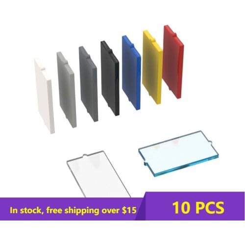 10PCS MOC Bricks MOC Bricks 60602 Glass for Window 1 x 2 x 3 For Building Blocks Parts DIY Educational High-tech Parts Toys
