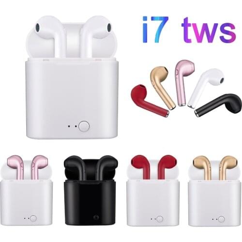 RGLM i7s mini Bluetooth Earphone Stereo Earbud Bluetooth Headset with Charging Pod Wireless Headsets for All Smart Phone