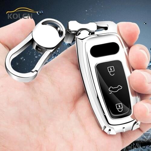 Soft TPU Car Remote Key Case Cover Fob For Audi A6 A7 A8 C8 Q8 D5 E-tron 2018 2019 2020 Key Holder Shell Protection Accessories
