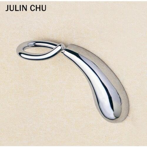 Wall Hook Chrome Modern Sliver Bathroom Hanger Brass Wall Mounted Shower Towel Hat Clothes Robe Coat Key Hooks Rack Decorative