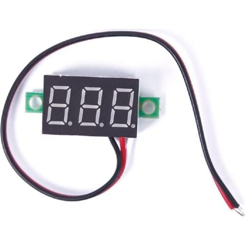 New High-quality DC 0-30V Red LED Display Digital Voltage Voltmeter Panel Motor Motorcycle