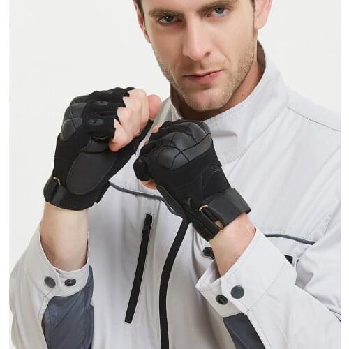 Military Tactical Fngerless Full Finger Men Gloves Paintball Airsoft Soft Knuckle Outdoor Guantes Moto Climbing Army Combat