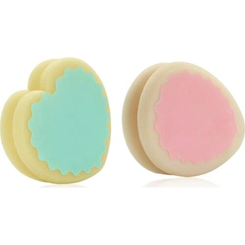 Q1QD Unisex Painless Depilation Sponge Soft Heart Round Water Drop Shaped Hair Remover Skin Care