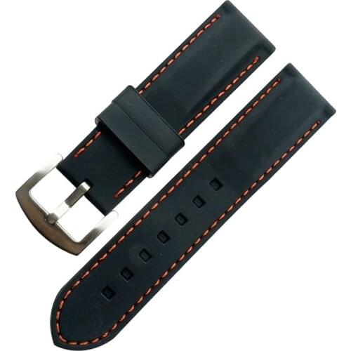 High Quality Silicone Watch Strap Trendy Watch Accessories Adjustable Pin Buckle Waterproof Breathable Universal Sport Watchband