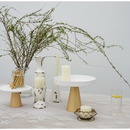 S M High Feet White Cake Display Stands Cupcake Table Food Holder for Wedding Home XMAS Party Cooking Tools