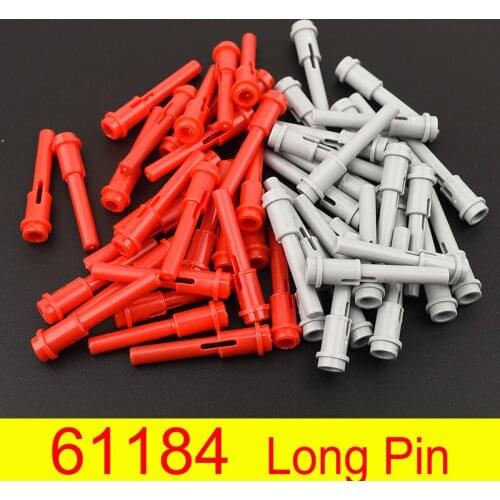 50PCS 61184 High-Tech Axle Pin 1/2 with 2L Bar Extension Building Block Bricks Accessories connector Parts MOC Education Toys