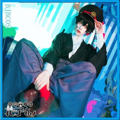 Toilet bound Hanako kun Yugi Tsukasa Cosplay Costume Full Set Kimono Uniform Men Women Jibaku Shounen Halloween Party Costume