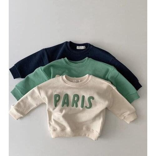 Spring Loose Kids Baby Boys Girls T-shirt For Girls Letter T-shirt Autumn Kids Baby Boy Girls Childrens Clothes T-shirt