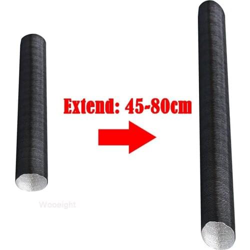 Wooeight 4Pcs 4.2cm/1.65" Aluminium Foil Diesel Heater Ducting Duct Air Pipe Hose Line for Parking Heater for 5000W Air Heaters