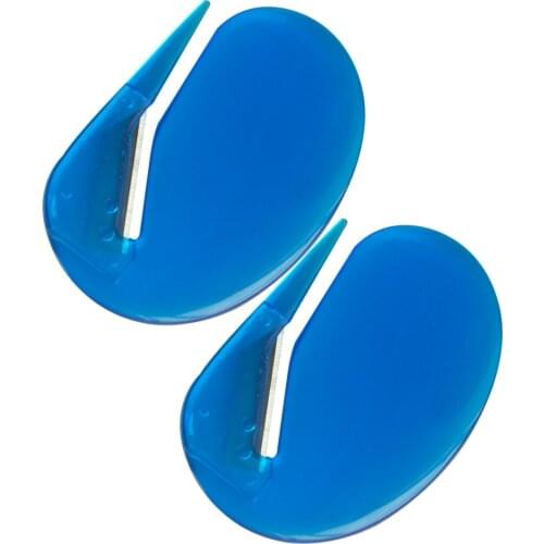 20Pcs Durable Plastic Letter Mail Envelope Opener Small Letter Knife Ellipe Shape Office Equipment Safety Paper Guarded Cutter