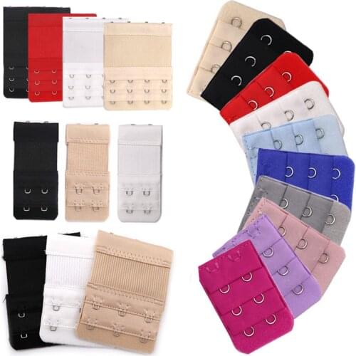 3/4/5pcs Adjustable Bra Extender 2/3 Hook Bra Extension Strap Hook Clip Womens Bra Expander Belt Buckle Intimates Accessories