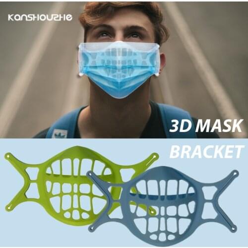 3D Mouth Mask Support Breathing Assist Mask Inner Cushion Bracket Food Grade Silicone Mask Holder Breathable Valve Fashion Mask