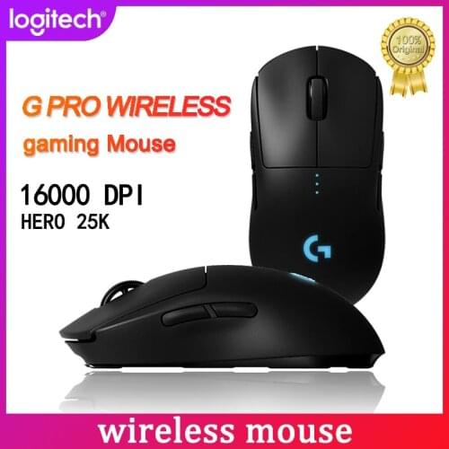 Logitech G PRO Wireless Gaming Mouse HERO 16000 DPI Sensor Laser Gaming mice LIGHTSPEED RGB Dual Mode Mice POWERPLAY Compatible