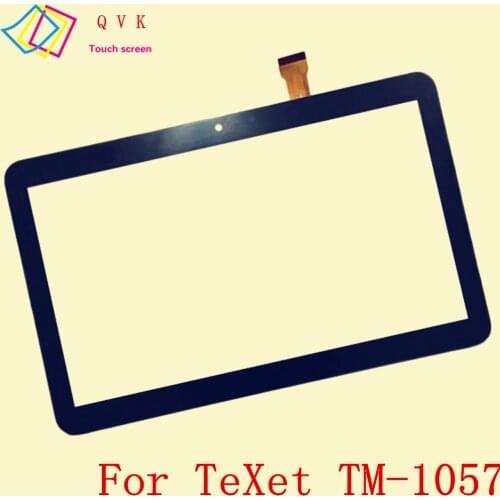 Black 10.1 inch for TeXet TM-1057 tablet pc capacitive touch screen glass digitizer panel