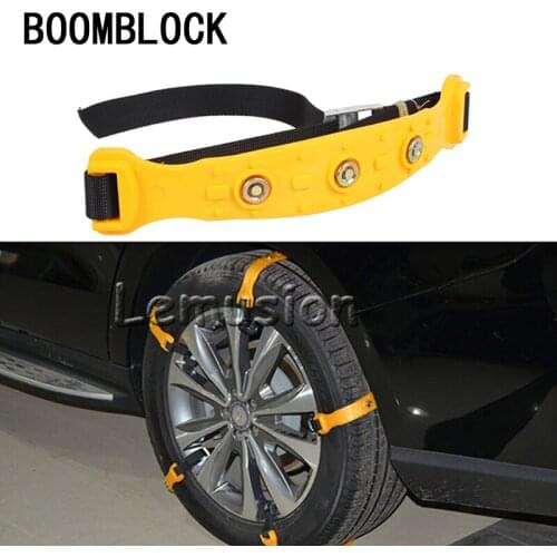 BOOMBLOCK 10pcs/set For Mercedes W204 W210 AMG Benz Bmw E36 E90 E60 Fiat 500 Volvo S80 Car Styling Tire Wheel Non-slip Chains