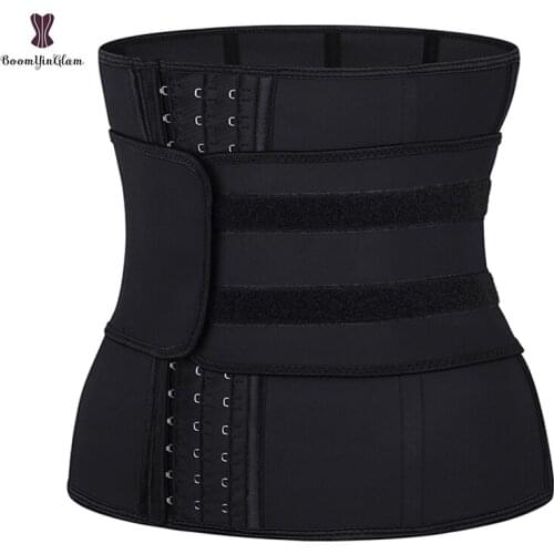 Paste Sticker And Hooks Waist Trainer Smooth Latex Women Underbust Corset 9 Robs Steel Waist Trainer Body Shapewear