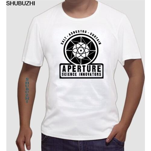 New Arrivals Portal 2 Aperture Laboratories Logo Mens T-shirt Clothing Shirt 100% cotton Short Sleeve Tshirt euro size