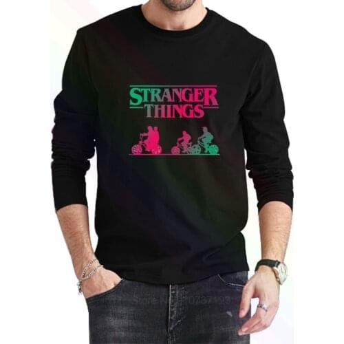 Stranger Things Eleven Demogorgon Logo Classic T-Shirt 2021 Newest Summer Mens Long Sleeve Popular Tees Shirt Tops Novel Unisex