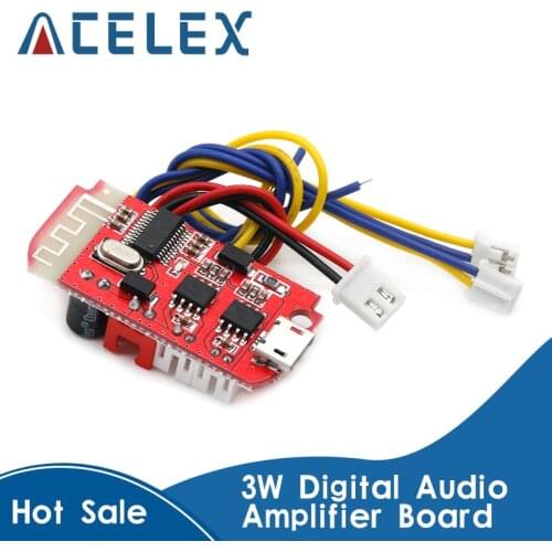DC 3.7V 5V 3W Digital Audio Amplifier Board Double Dual Plate DIY Bluetooth Speaker Modification Sound Music Module Micro USB