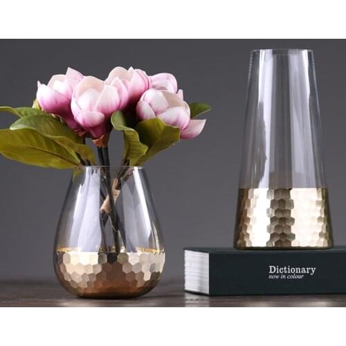 Generation simple glass vase decoration home decoration living room restaurant creative decoration model room soft gift
