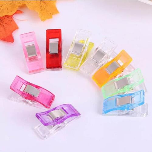 Tape Bias Maker DIY Job Foot Case Supplies Plastic Clip Hemming Sewing Tools Sewing Accessories Fabric Clover Mar 10pcs/lot